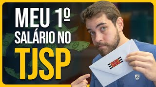 MOSTREI MEU PRIMEIRO SALÁRIO DO TJSPQuanto ganha um escrevente [upl. by Ralyt]