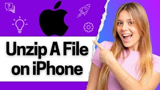 How To Unzip A File On iPhone  HTR [upl. by Arlena]