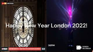 London Shard Countdown NYE 2022 [upl. by Llehsal]