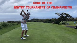 18 Holes At KAPALUA PLANTATION COURSE  Home Of The Sentry Tournament of Champions [upl. by Adnarim]