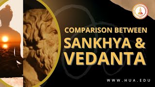 Brief Comparison Between Sankhya amp Vedanta [upl. by Florentia523]