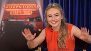 Justine Magazine Sabrina Carpenter amp Sofia Carson Talk quotAdventures in Babysittingquot [upl. by Anirba]