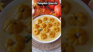 Pumpkin Gnocchi  Creamy Sauce Pumpkin Recipe  pumpkin recipe shorts easyrecipe food [upl. by Langston]