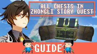 All Chests in Zhongli Story Quest  Genshin Impact [upl. by Lux]