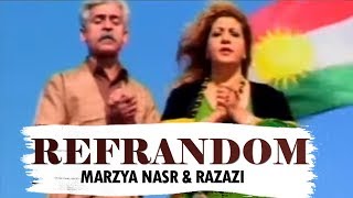 Marzya Nasr Razazi Refrandom by Halkawt Zaher ناسڕی ڕەزازی و مەرزیە فەریقی  ڕێفراندۆم [upl. by Okiman]