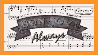 Always Bon Jovi  Piano [upl. by Charlean723]