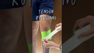 Vendaje funcional para el tendón rotuliano kinetape vendaje rodilla [upl. by Aienahs488]