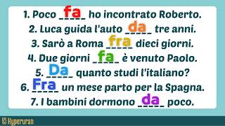 Italian grammar tutorial for an exam  Exercises with solution  A1A2  Learn italian free lessons [upl. by Adnwahsat]