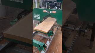 Flattening a warped oak slab with my HM126 Sawmill woodlandmills [upl. by Viradis]