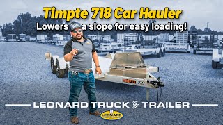 EASYLOADING CAR TRAILER  Timpte 718 Car Hauler [upl. by Aleunam]