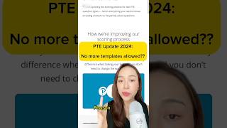 Important PTE Update 2024  Scoring changes and templates pteacademic [upl. by Leonora]