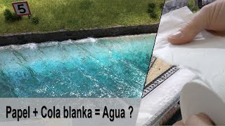 Vídeo demostrando realista ilusion de agua para la maqueta [upl. by Clark464]