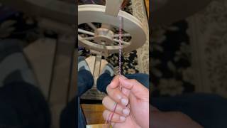 Plying yarn on a Lendrum Spinning Wheel [upl. by Cowden138]