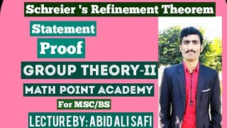 Schreier s Refinement Theorem  Statement  Proof  Group TheoryII By MATH POINT ACADEMY [upl. by Schaeffer796]