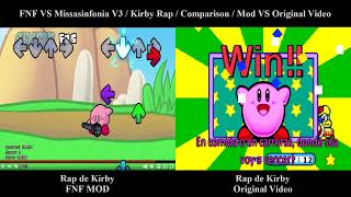 FNF VS Missasinfonia V3  Comparison  Rap de Kirby  Fnf Mod vs Original [upl. by Htieh]