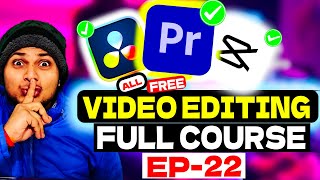 Complete VIDEO EDITING COURSE Beginner to PRO Tutorials [upl. by Aleik93]