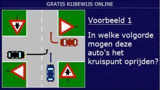 EXAMEN RIJBEWIJS B VRAGEN VOORRANG VOORRANGSREGELS 1 [upl. by Hsevahb463]