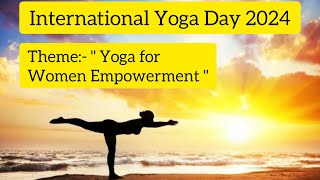 International Yoga Day 2024International Yoga Day 2024 theme International yoga day by letmefly [upl. by Atima422]