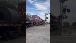 KCS and CP power heading eastbound through Muncie IN 10232024 [upl. by Teirtza]