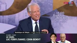 DOMINIQUE DE VILLEPIN invité de LCI avec Darius Rochebin on essentialise pas lautre [upl. by Aineval546]