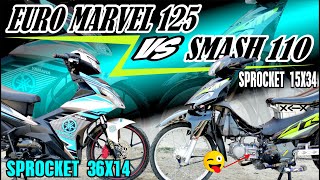 Nagkasubukan Marvel 125 vs Smash 110 Magsipocvlog [upl. by Malchy]