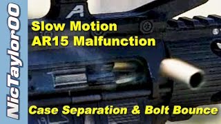 AR15 Malfunction Caught on Video  Slow Motion [upl. by Frear]