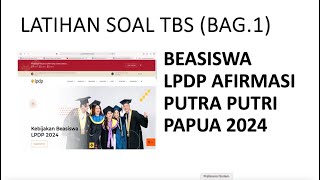 LATIHAN SOAL TBS BAG1 [upl. by Chader431]