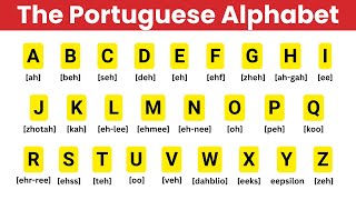 Portuguese Alphabet Pronunciation [upl. by Lenehc723]