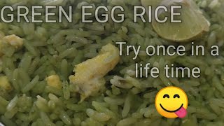 Dharwad famous Egg rice  ♥️green egg rice♥️ [upl. by Derwon841]