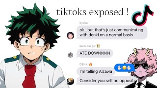 BNHAMHA  Mina Exposes Deku’s TikToks 😛 [upl. by Nnail]