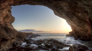 Explored a hidden cave on the beach👀 [upl. by Shutz]