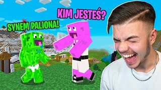 SYN PALIONA TROLL NA PALIONCE w Minecraft śmieszne [upl. by Ettelocin]