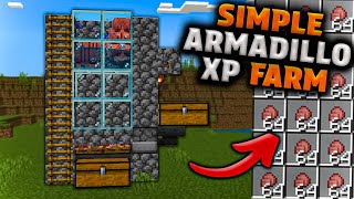 Easy 121 Armadillo Scute XP Farm in Minecraft Bedrock MCPEXboxPSSwitchPC [upl. by Sanyu371]