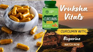 Vruksha Vitals Curcumin with Bioperine with 95 Curcuminoids 2000 mg supplement powder [upl. by Anastos810]