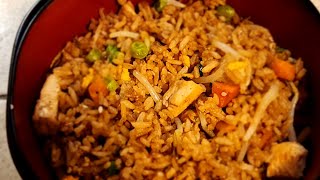 Blackstone chicken fried rice Its like having a hibachi grill at home [upl. by Chura]