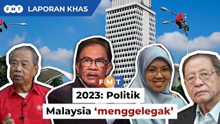 Rangkuman 2023 Suhu politik Malaysia ‘menggelegak’ [upl. by Schinica663]