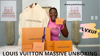 LOUIS VUITTON UNBOXING 2021 LOUIS VUITTON NEW ARRIVALS  LOUIS VUITTON MASSIVE UNBOXING  LVXUF [upl. by Ashton740]