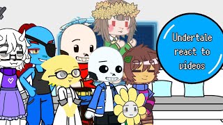 UNDERTALEUndertale react to Videos part 1 [upl. by Orestes]