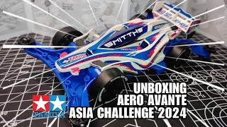 Unboxing Aero Avante Tamiya Mini 4WD Asia Challenge 2024 Special AR Chassis [upl. by Allisurd116]