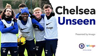 MADUEKE Joins Training As Things Heat Up At Cobham 🔥  Chelsea Unseen  Presented by trivago [upl. by Leahcim]