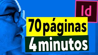 INDESIGN hacer una libro de 70 pag en 4 minutos  Función extrema [upl. by Pierre]