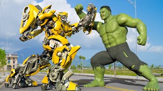 Transformers The Last Knight  Bumblebee vs Hulk Best Scene 2024  Paramount Pictures HD [upl. by Meghann234]