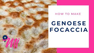 How to make delicious Genoese FOCACCIA [upl. by Ahtamat]