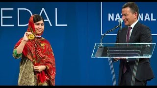 Malala Yousafzai Accepts the 2014 Liberty Medal [upl. by Pentheas939]