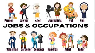 Jobs amp Occupations  Lets Learn Jobs amp Occupations Name In English [upl. by Iaras]