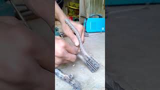 How to make a cast iron holder with a rod and torsion coil spring rod [upl. by Dewain163]