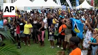 Saint Lucia celebrates its first ever Olympic gold medal [upl. by Boardman930]