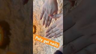 Poly gel nails for beginners nails polygel beauty health youtube youtubeshorts art youtuber [upl. by Copp312]