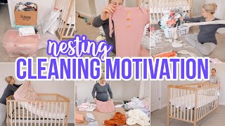 CLEAN AND NEST WITH ME  CLEANING MOTIVATION  STAY AT HOME MOM  BECKY MOSS PREPARING FOR BABY [upl. by Anear148]