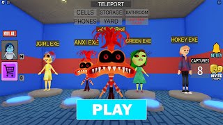 ALL EXE INSIDE OUT MORPHS UNLOCKED EMOTIONS POLICE FAMILY PRISON RUN ESCAPE Obby UPDATE CATCH [upl. by Feinberg]